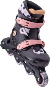 Rolki CoolSlide Dirion JRG rekreacyjne regulowane czarno-różowe r. 31-34 2