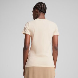 Koszulka damska Puma ESS No.1 Logo Tee beżowa 682371 87 S 4