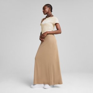 Koszulka damska Puma ESS No.1 Logo Tee beżowa 682371 87 S 5