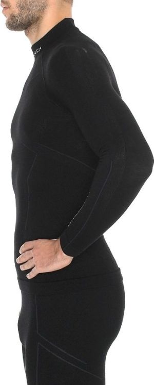 Brubeck Bluza męska Extreme Wool czarna r. M (LS11920) 4