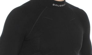 Brubeck Bluza męska Extreme Wool czarna r. M (LS11920) 5