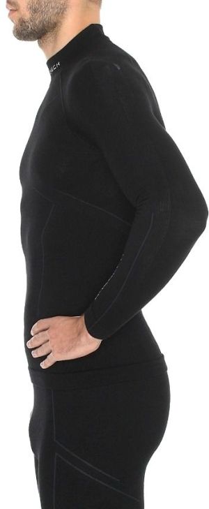 Brubeck Bluza męska Extreme Wool czarna r. M (LS11920) 8