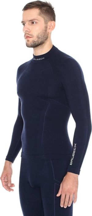 Brubeck Bluza męska Extreme Wool granatowa r. M (LS11920) 3