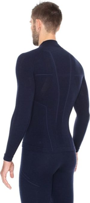 Brubeck Bluza męska Extreme Wool granatowa r. M (LS11920) 5