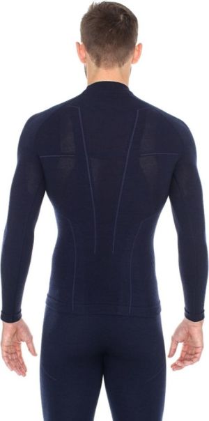 Brubeck Bluza męska Extreme Wool granatowa r. XL (LS11920) 6