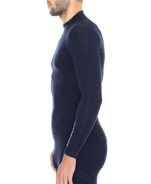 Brubeck Bluza męska Extreme Wool granatowa r. XL (LS11920) 9