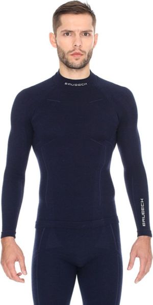 Brubeck Bluza męska Extreme Wool granatowa r. XXL (LS11920) 2