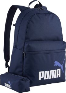 Plecak szkolny miejski sportowy Puma Phase Set piórnik granatowy 91191 03 1