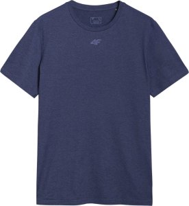 Koszulka męska 4F FNK M1344 ciemny granat melanż 4FWSS25TFTSM1344 30M M 2