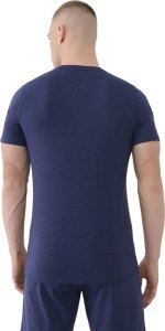 Koszulka męska 4F FNK M1344 ciemny granat melanż 4FWSS25TFTSM1344 30M M 3