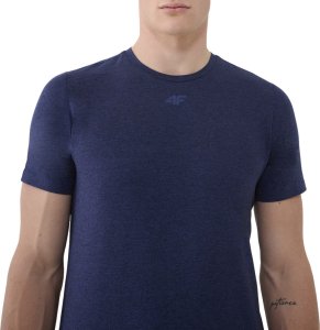 Koszulka męska 4F FNK M1344 ciemny granat melanż 4FWSS25TFTSM1344 30M M 4