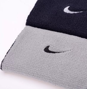 Opaska Nike accessories DRI-FIT DOUBLEWIDE WRISTBANDS HOME 2