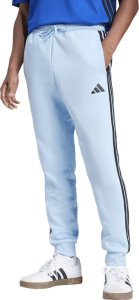 Spodnie męskie adidas Essentials 3-Stripes Fleece błękitne JE6315 S 1