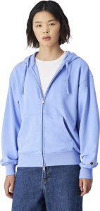 Bluza damska Champion Full Zip Hoodie Sweatshirt błękitna 117787 BS186 M 1