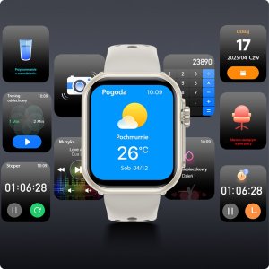 Smartwatch Damski Zegarek Menu PL Rozmowy Powiadomienia Cykl Dla Kobiety 7