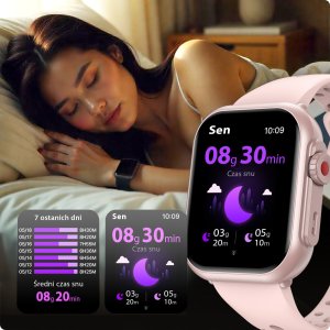 Smartwatch Damski Zegarek Menu PL Rozmowy Powiadomienia Cykl Dla Kobiety 9