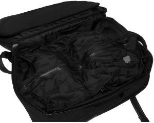 Czarny plecak podróżny z komorą próżniową i portem USB - Peterson NoSize 14