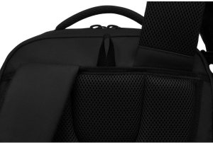 Czarny plecak podróżny z komorą próżniową i portem USB - Peterson NoSize 17