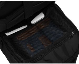 Czarny plecak podróżny z komorą próżniową i portem USB - Peterson NoSize 21