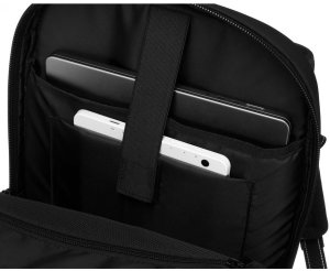 Czarny plecak podróżny z komorą próżniową i portem USB - Peterson NoSize 22