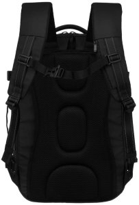 Czarny plecak podróżny z komorą próżniową i portem USB - Peterson NoSize 7