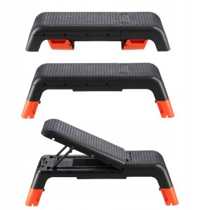 AS009 PRO STEP DO AEROBIKU REGULOWANY Z FUNKCJĄ ŁAWKI COMMERCIAL HMS 6