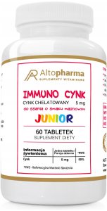 ALTOPHARMA_Immuno Cynk Junior tabletki do ssania suplement diety 60 tabletek 1