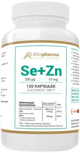 ALTOPHARMA_Selen Organiczny 200 µg + Cynk 15 mg + Prebiotyk suplement diety 120 kapsułek 1