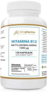 ALTOPHARMA_Witamina B12 Metylokobalamina 1000 mcg suplement diety 120 kapsułek 1