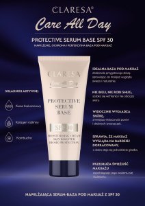 CLARESA_Protective Serum Base nawilżająca serum baza do twarzy z filtrem SPF30 30ml 3