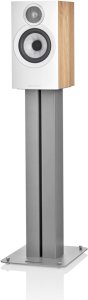 B&W 607 S3 pedestal speaker, 1 pc, white/oak 1