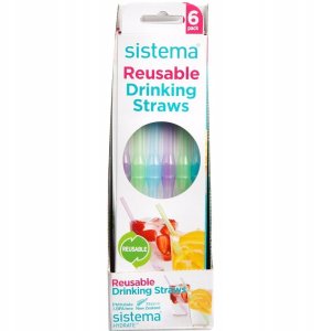 Sistema - Reusable Straws 6Pack 7