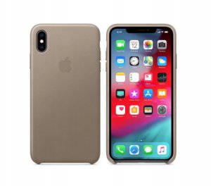 Plecki Apple Do Iphone Xs Max Leather Beż 1