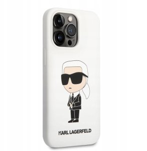 Karl Lagerfeld Liquid Silicone Ikonik Nft Case For Iphone 13 Pro Białe 3