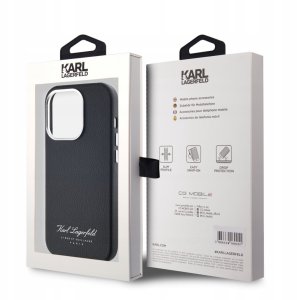 Karl Lagerfeld Grained Pu Hotel Rsg Case For Iphone 14 Pro Czarne 3