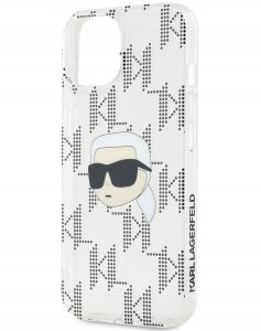 Karl Lagerfeld Iml Electroplated Karl Head Case For Iphone 15 Transparent 2