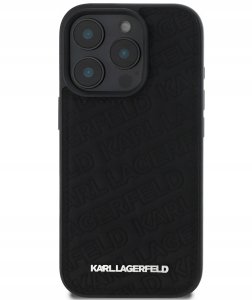 Karl Lagerfeld Pu Quilted Pattern Case For Iphone 16 Pro Black 2