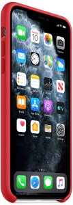 Apple Silikonowe Etui Iphone 11 Pro Max Silicone Case - Czerwone 4