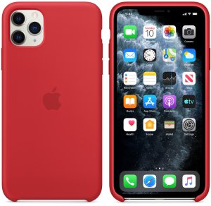 Apple Silikonowe Etui Iphone 11 Pro Max Silicone Case - Czerwone 5