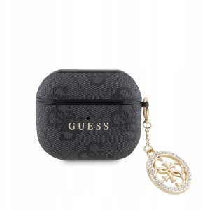 Guess Guess 4G Script Pc/Pu Charm Case For Airpods 3 Czarne 2