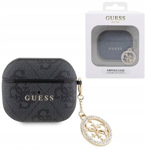 Guess Guess 4G Script Pc/Pu Charm Case For Airpods 3 Czarne 5