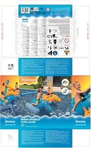 GAME INFLATABLE RHINO 41522 153X77CM 26