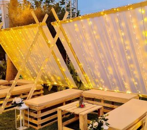 Lampki CHOINKOWE Zewnetrzne Wewnętrzne 100 LED 10M BIAŁE CIEPŁE DEKORACYJNE 12