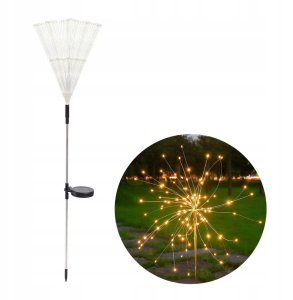 Lampka SOLARNA Ogrodowa KOLOROWA Fajerwerki 200 LED ŚWIĄTECZNA DEKORACYJNA 1