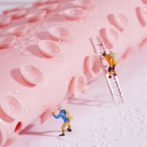 MASAŻER Myjka mycia PLECÓW NÓG Silikon SZCZOTKA 9