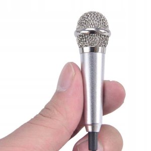MINI MIKROFON do Karaoke TELEFONU Jack 3.5mm AUX 1