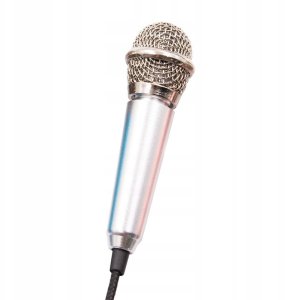 MINI MIKROFON do Karaoke TELEFONU Jack 3.5mm AUX 3