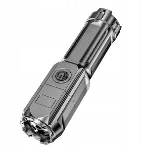 LATARKA XPE 300m WODOSZCZELNA USB ABS Militarna WYTRZYMAŁA MOCNA 13cm 5W 4