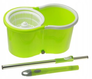 MAGICZNY MOP Obrotowy + 2 WKŁADY WIADRO WYCISKACZ 12