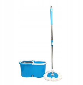 MAGICZNY MOP Obrotowy +2 WKŁADY WIADRO WYCISKACZ 2